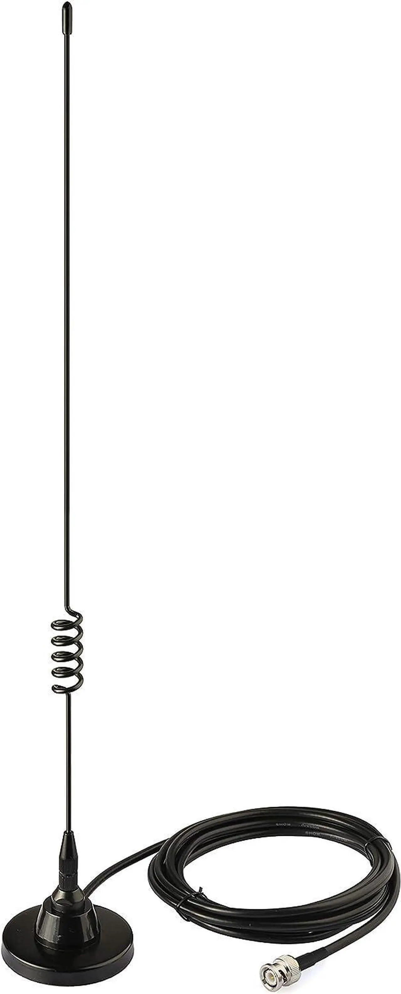 Alt view image 2 of 7 - Bingfu HF VHF UHF Ham Radio Amateur Radio Mobile Radio Scanner Antenna Police Scanner Antenna Magnetic Base BNC Male Antenna Compatible with Uniden Bearcat Whistler Radio Shack Police Radio Scanner