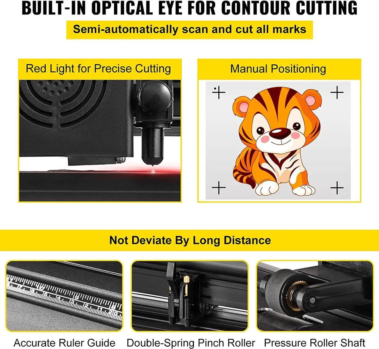 Alt view image 3 of 7 - VEVOR Vinyl Cutter 53 Inch Vinyl Cutter Machine Semi-Automatic DIY Vinyl Printer Cutter Machine Manual Positioning Sign Cutting with Floor Stand Signmaster Software