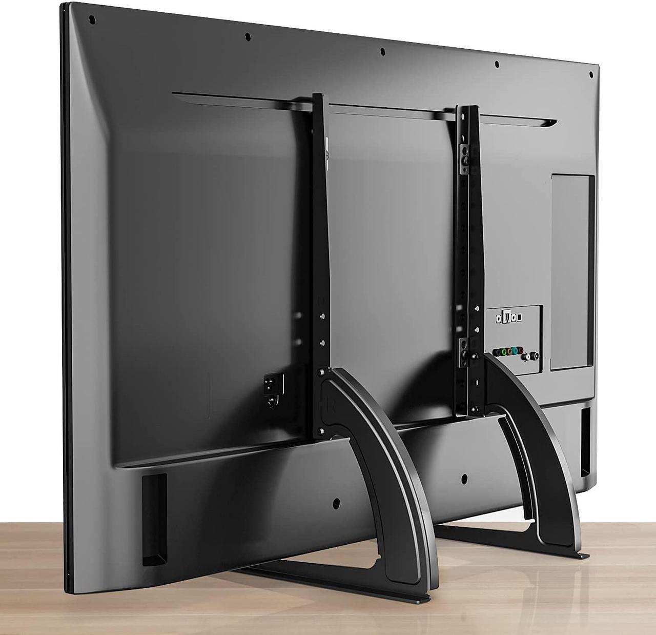 Alt view image 2 of 7 - Rfiver Universal Table Top TV Stand Base TV Legs with Height Adjustment fits Most 32-55 Inch LCD LED Flat Screen TVs, Max VESA 800x400 mm, Mount Holds up to 88 lbs, Black