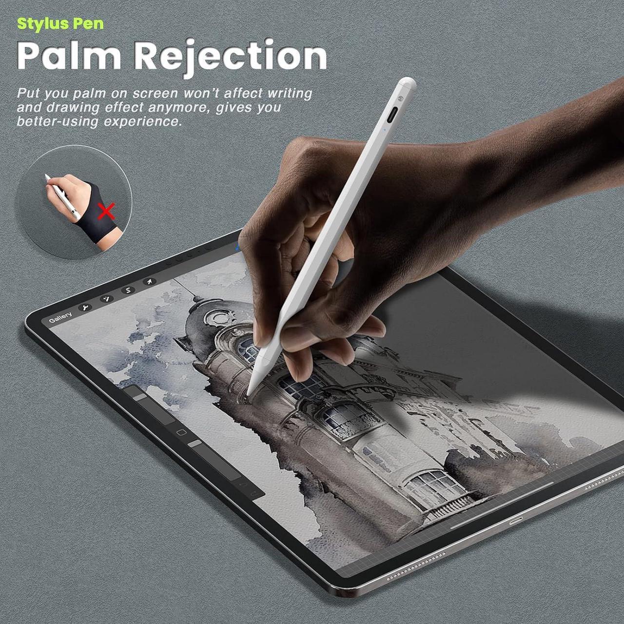 Alt view image 4 of 7 - SwitchEasy EasyPencil Pro with Palm Rejection and Magnetic Function, Compatible with (2018-2020) iPad Pro 11 & 12.9 inch / iPad 7th Gen/iPad 6th Gen / iPad Air 3rd Gen