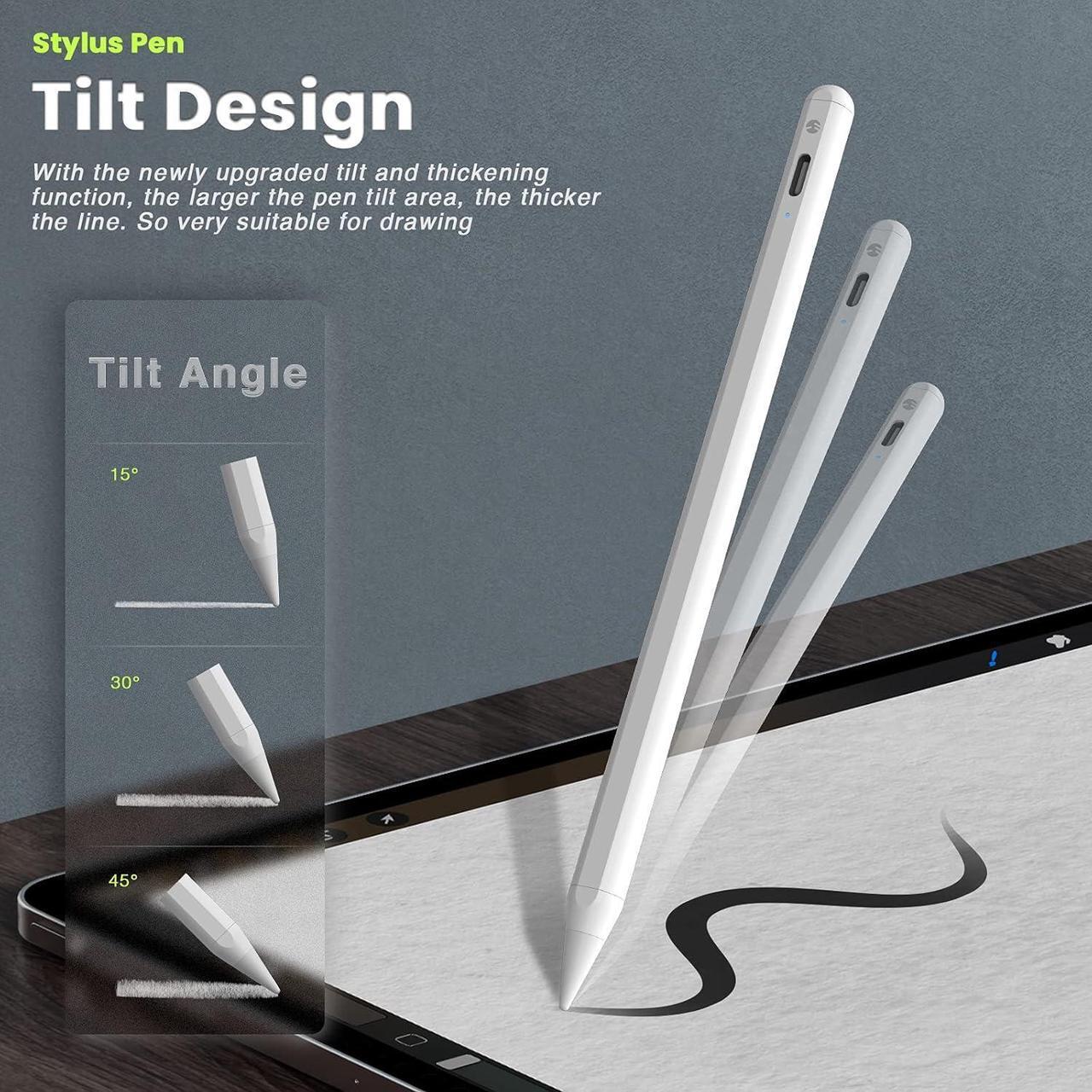 Alt view image 3 of 7 - SwitchEasy EasyPencil Pro with Palm Rejection and Magnetic Function, Compatible with (2018-2020) iPad Pro 11 & 12.9 inch / iPad 7th Gen/iPad 6th Gen / iPad Air 3rd Gen