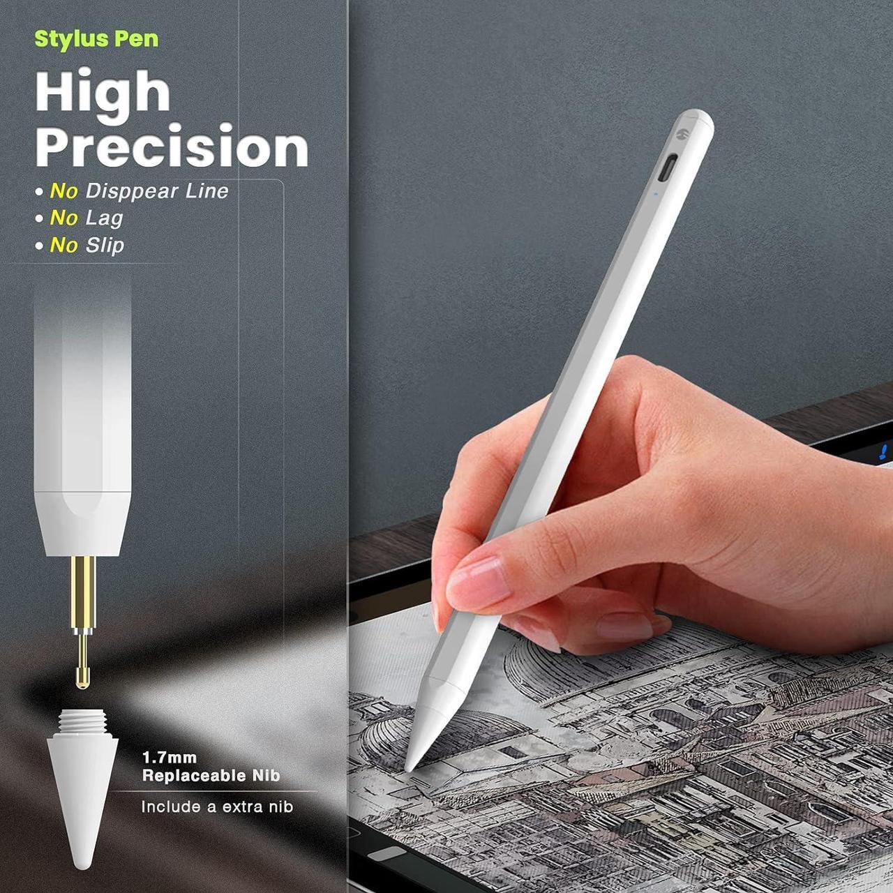 Alt view image 2 of 7 - SwitchEasy EasyPencil Pro with Palm Rejection and Magnetic Function, Compatible with (2018-2020) iPad Pro 11 & 12.9 inch / iPad 7th Gen/iPad 6th Gen / iPad Air 3rd Gen