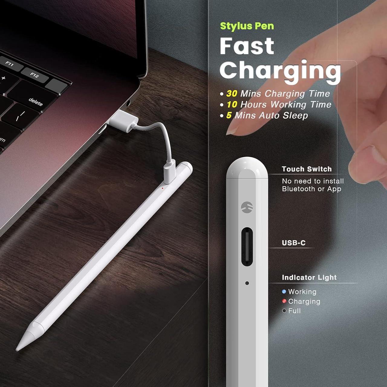 Alt view image 5 of 7 - SwitchEasy EasyPencil Pro with Palm Rejection and Magnetic Function, Compatible with (2018-2020) iPad Pro 11 & 12.9 inch / iPad 7th Gen/iPad 6th Gen / iPad Air 3rd Gen