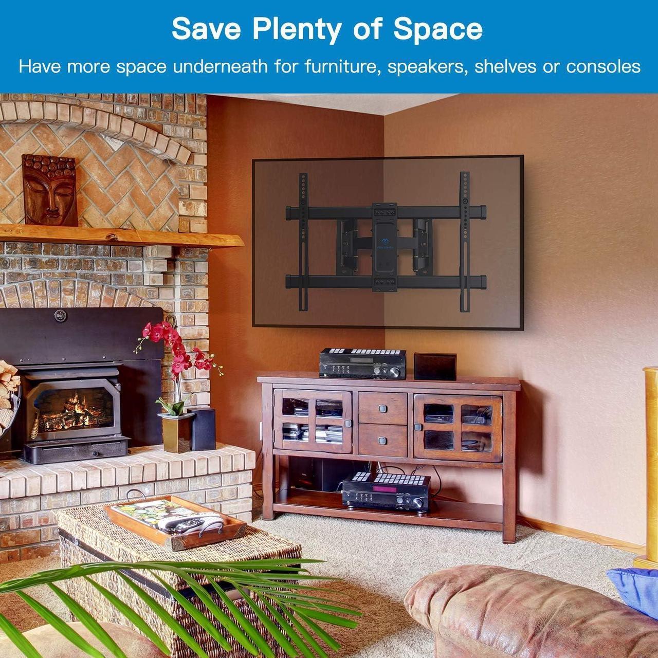 Alt view image 2 of 7 - Corner TV Wall Mount PSCLF1 (Black)