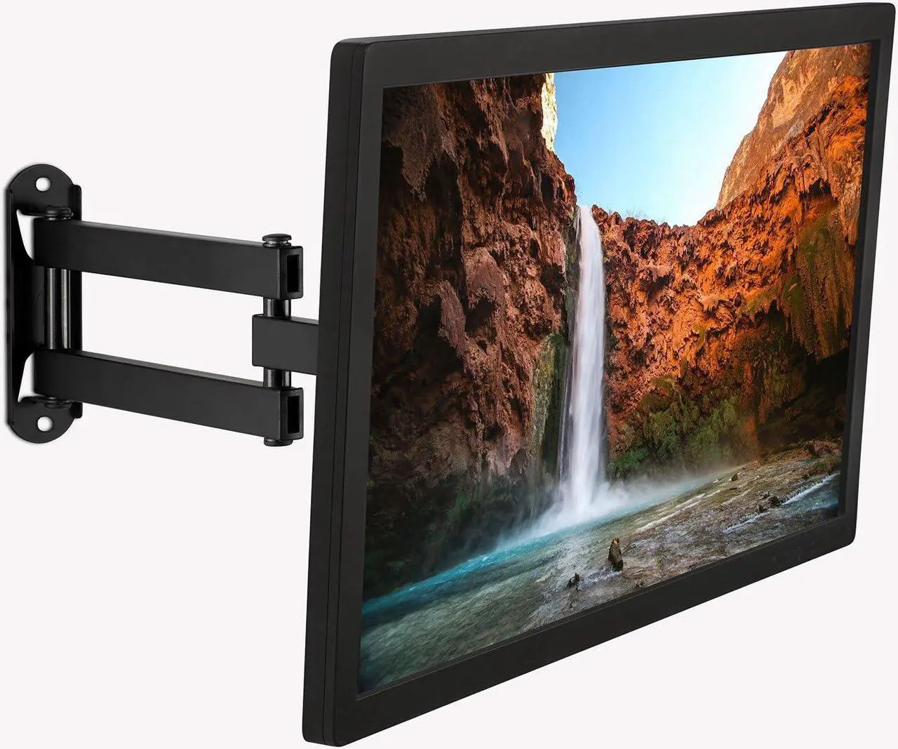 Alt view image 2 of 7 - Mount-It! TV Wall Mount Bracket with Full Motion Arm Fits 13-42 Flat Screen TVs VESA 75, 100, 200, 55lb Weight Capacity with 15" Extension
