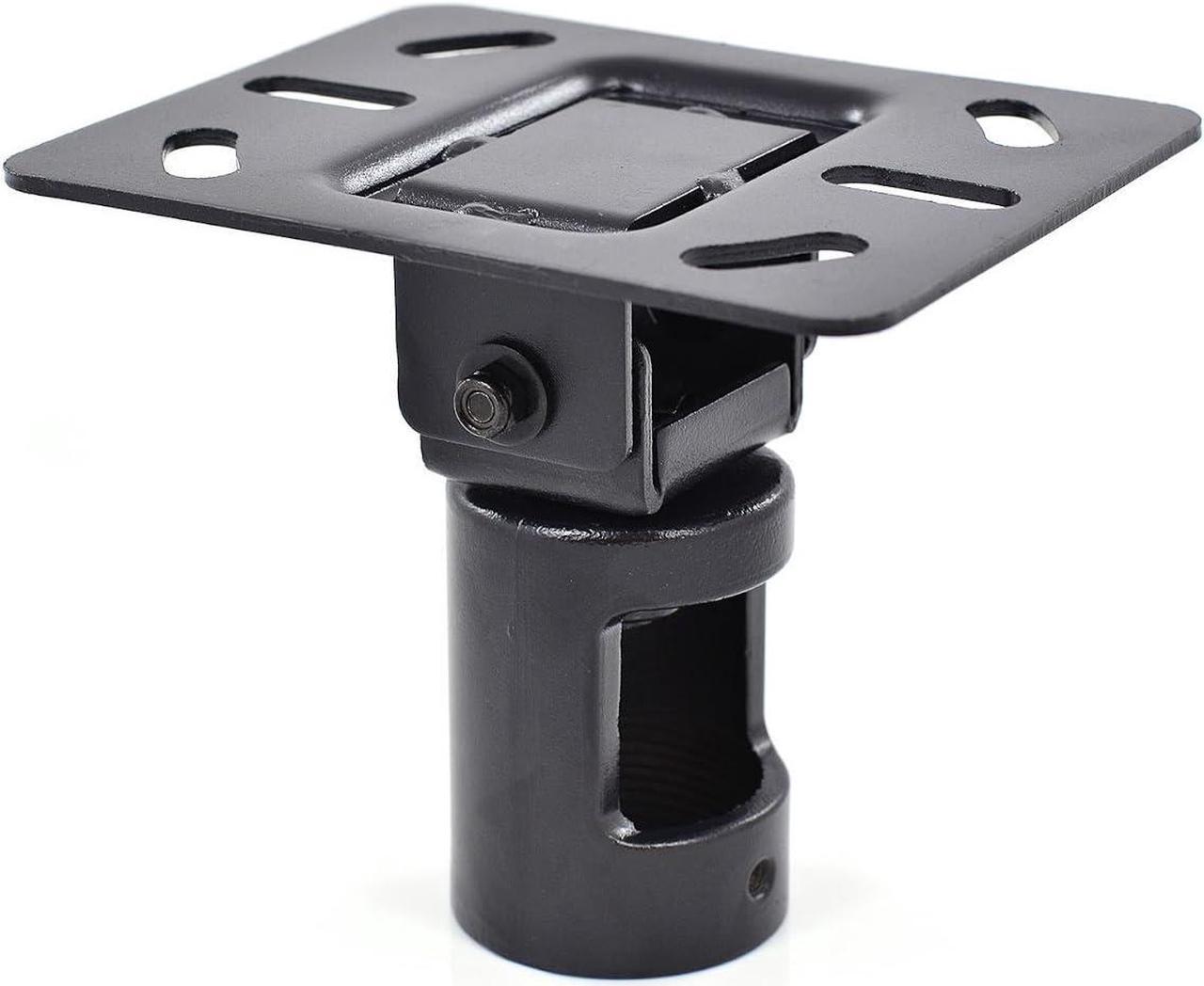 InstallerParts Adjustable Tilting Cathedral Ceiling Mount Plate for 1.5" NPT Pipe - for LCD LED Plasma TV Flat Panel Displays Projectors and More