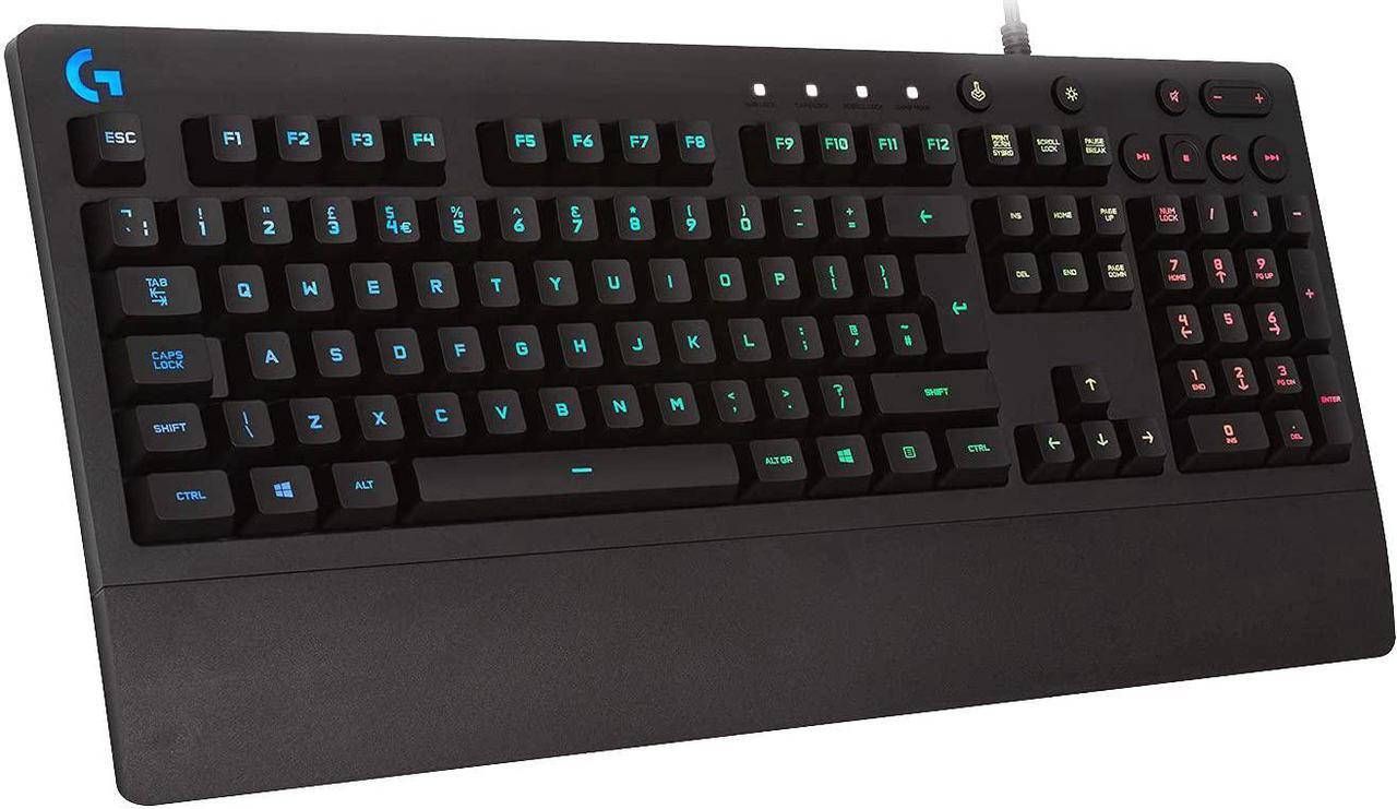 Main image of G213 Prodigy Gaming Keyboard, LIGHTSYNC RGB Backlit Keys, Spill-Resistant, Customizable Keys, Dedicated Multi-Media Keys  Black