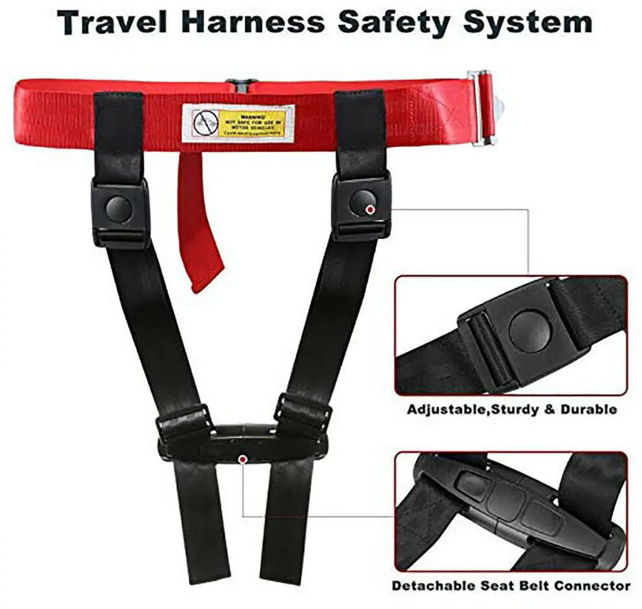 Alt view image 2 of 6 - Child Airplane Travel Harness - Cares Safety Restraint System - The Only FAA Approved Child Flying Safety Device