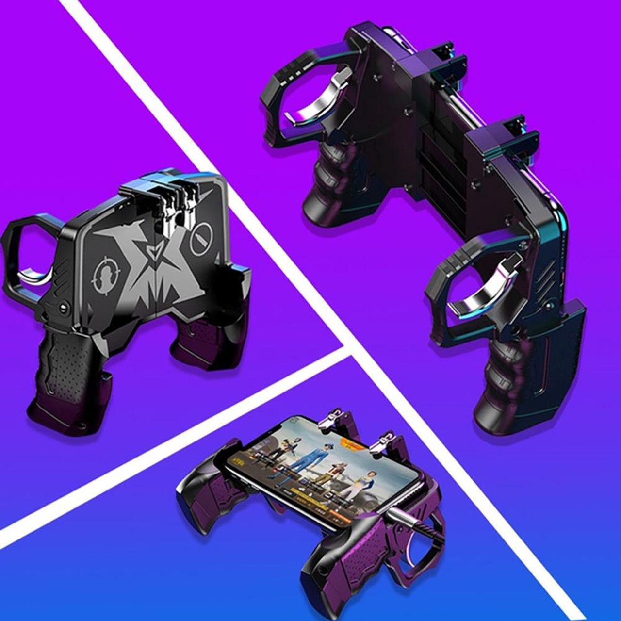Alt view image 3 of 7 - PUGB Assistance Four-Finger Linkage Game Handle Peace Elite Fast Shooting Button Controller For PUBG Rules Of Survival Game Drop