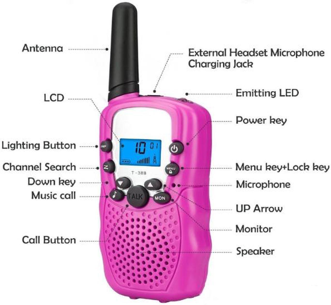 Alt view image 2 of 7 - Children Toys 22 Channel Walkie Talkies Toy Two Way Radio  Long Range Handheld Transceiver Boys&Girls Brithday Xmas Gift 2 Pieces