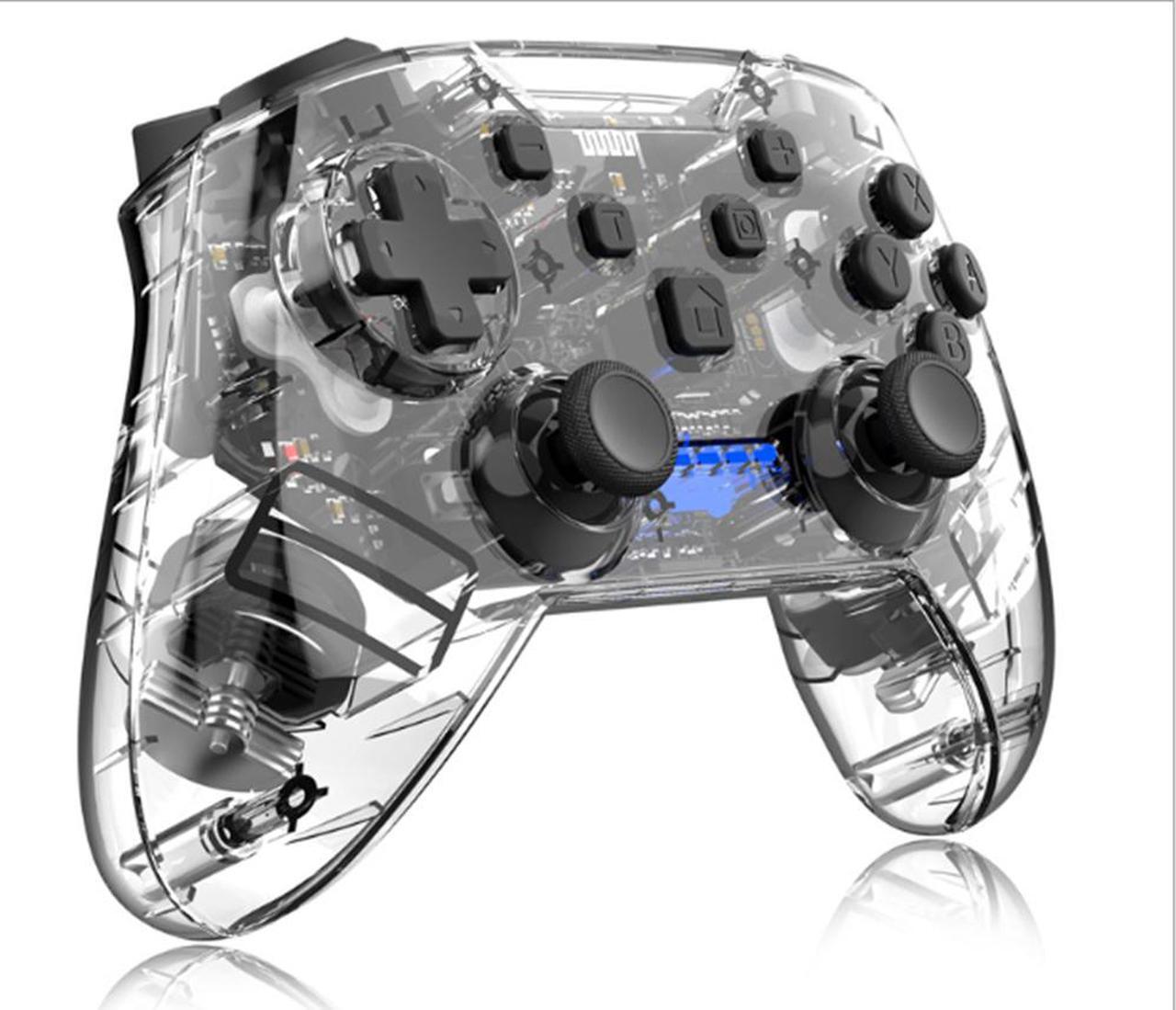 Main image of SW 6-axis somatosensory vibration switch pro bluetooth handle computer pc transparent game console handle