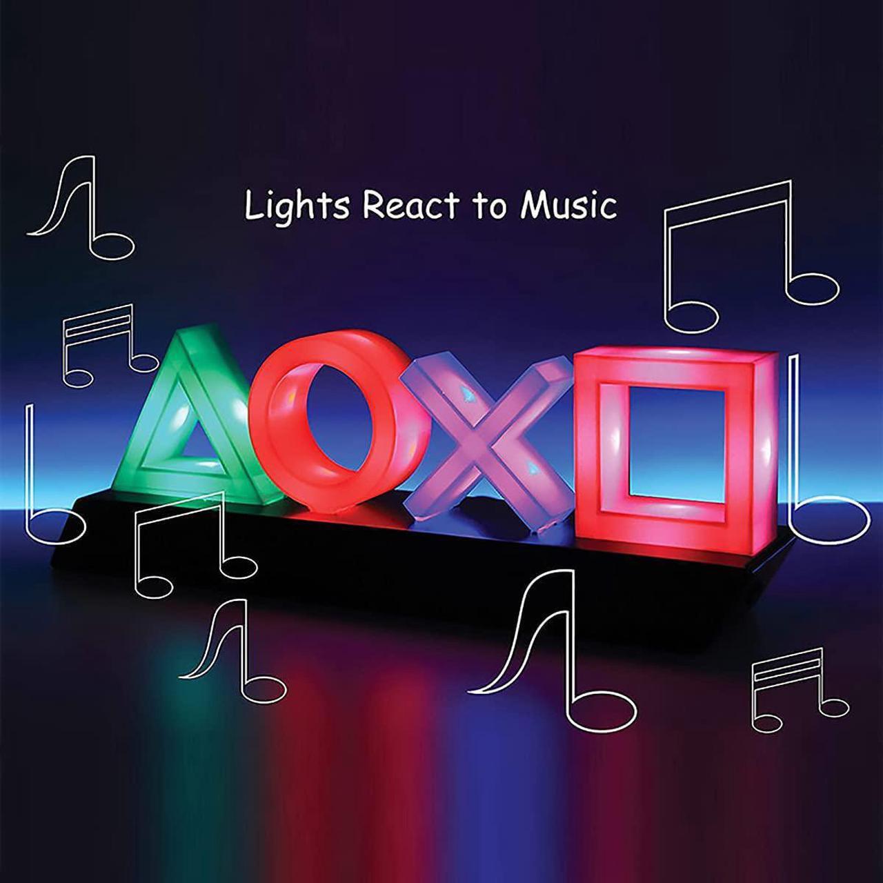 Alt view image 2 of 7 - Playstation Icons Light Voice Control Music Reactive Game Room Lighting Acrylic,Living Room, Bedroom,Acrylic Atmosphere Neon Bar Lamp Club KTV Decorative Ornament