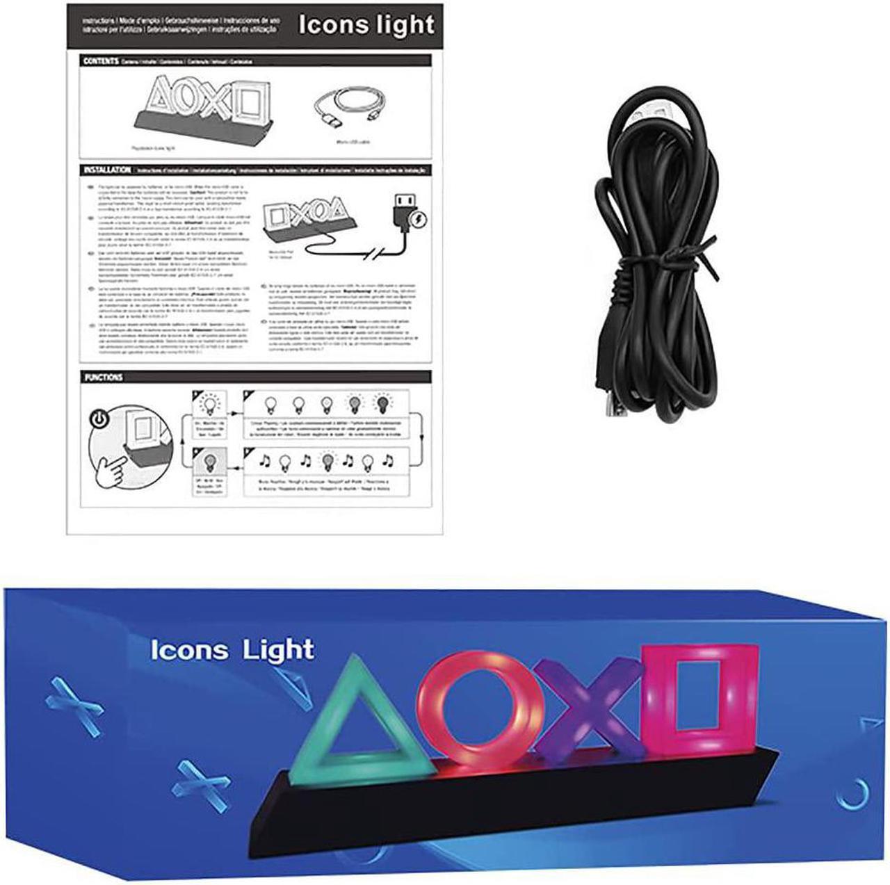 Alt view image 7 of 7 - Playstation Icons Light Voice Control Music Reactive Game Room Lighting Acrylic,Living Room, Bedroom,Acrylic Atmosphere Neon Bar Lamp Club KTV Decorative Ornament