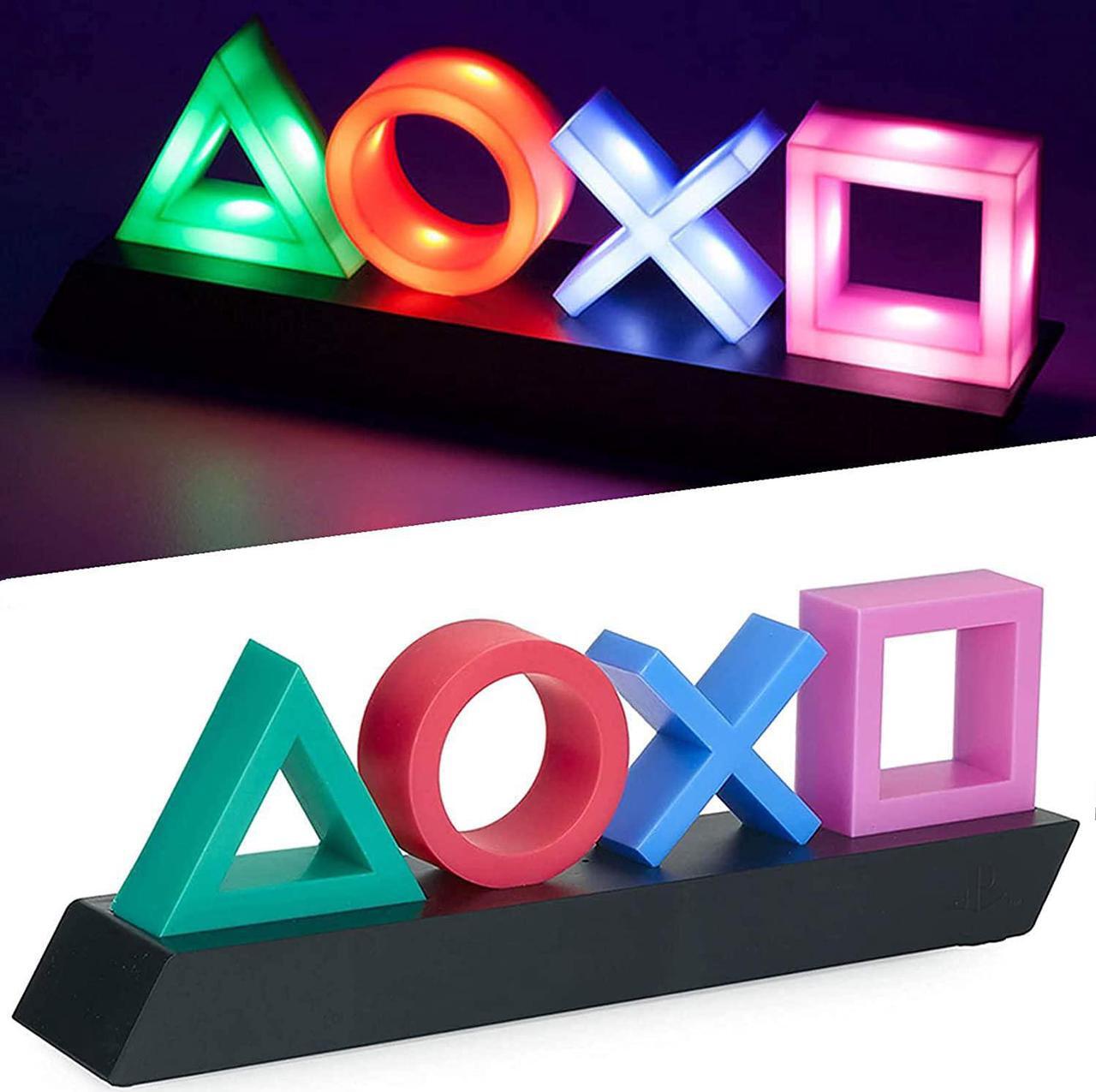 Main image of Playstation Icons Light Voice Control Music Reactive Game Room Lighting Acrylic,Living Room, Bedroom,Acrylic Atmosphere Neon Bar Lamp Club KTV Decorative Ornament