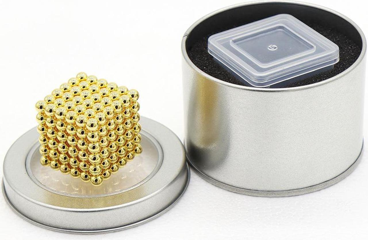 Main image of Magnetic Balls 5mm 216 pcs Golden Colors  Building Blocks Sculpture Educational Intelligence Development Stress Relief Imagination Gift
