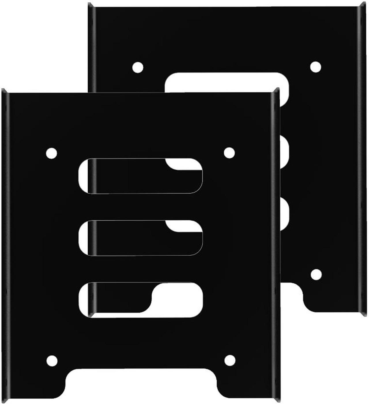 GLOTRENDS 2.5 to 3.5 Inch SSD HDD Holder Metal Mounting Bracket (2 Packs)