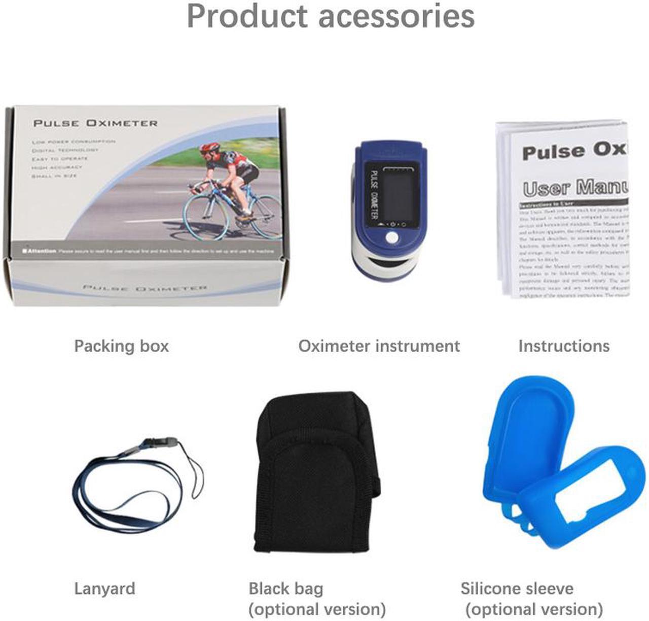 Alt view image 2 of 7 - New Finger Clip Blood Oxygen Meter Instrument Blood Oxygen Meter Pulse Oximeter LED Household Digital Oximeter Glucose Meter