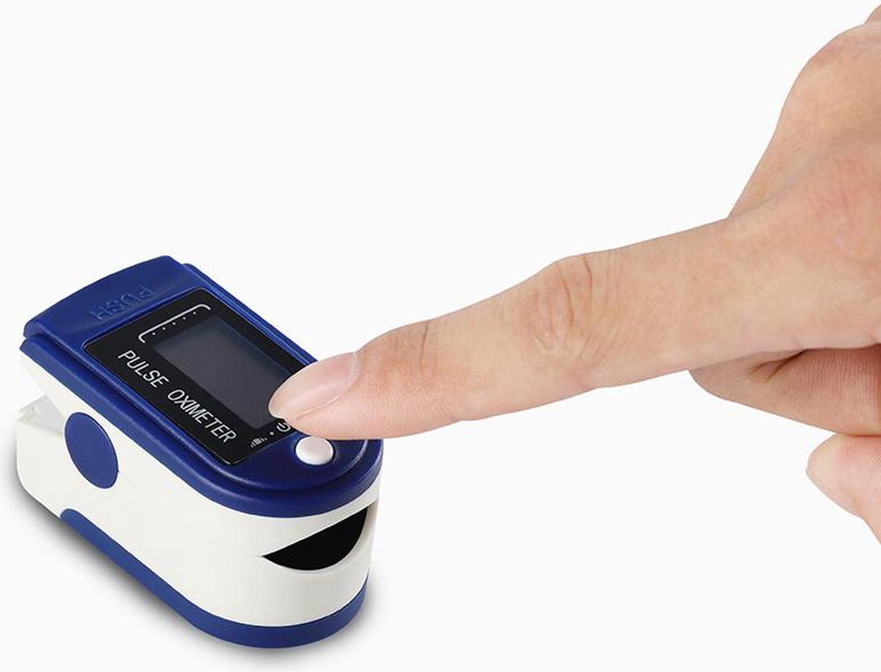 Alt view image 6 of 7 - New Finger Clip Blood Oxygen Meter Instrument Blood Oxygen Meter Pulse Oximeter LED Household Digital Oximeter Glucose Meter