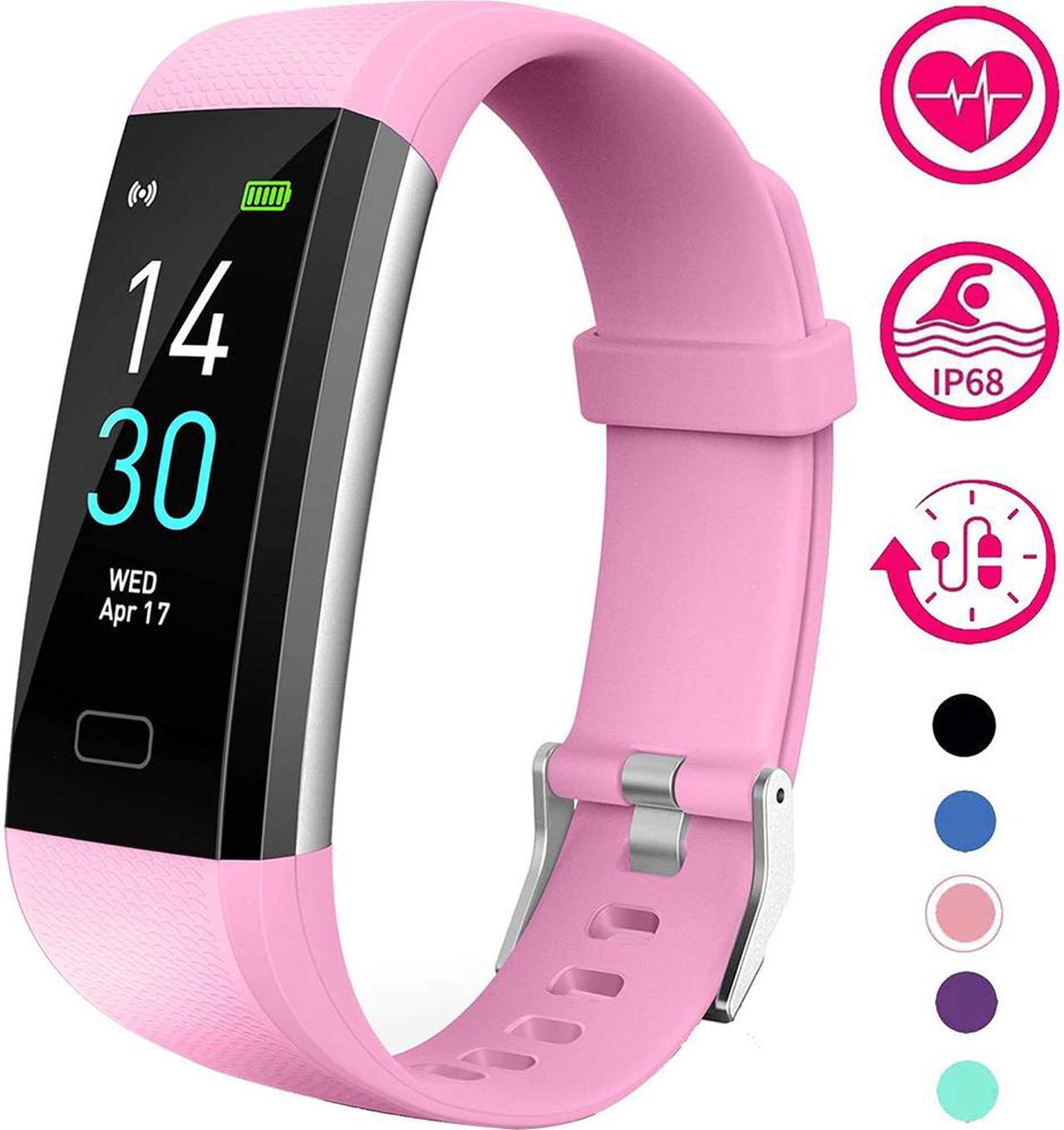 Fitness Tracker, Activity Tracker Watch With Heart Rate Monitor, Message Notification, Waterproof IP68 Pedometer With Step Counter Sleep Monitor Calorie Counter For Android & IPhone