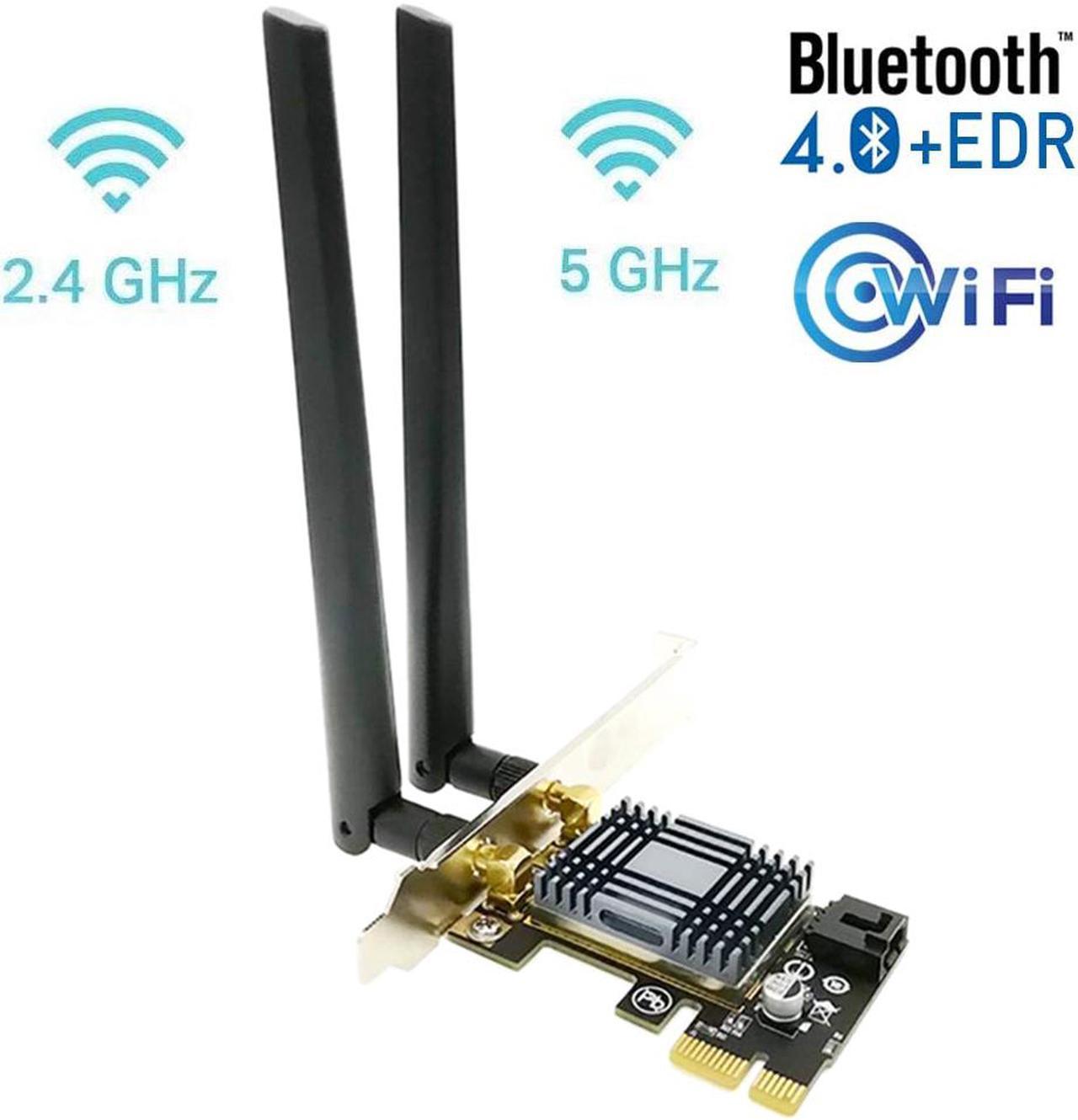 AR5B22 2.4G/5G Dual Band PCIE Wireless Adapter AC300Mbps Wi-Fi Network Card Bluetooth 4.0 for Desktop PC Wireless wifi Adapter