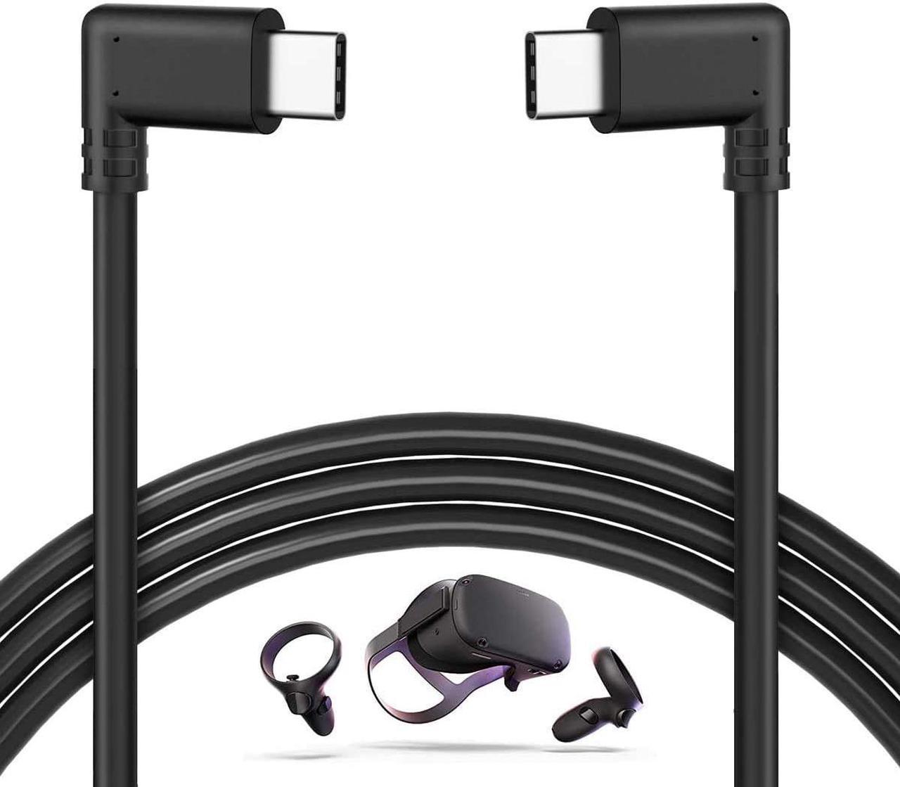 10Feet / 3M Oculus Quest Cable, USB C to USB Type C Cable 3A 90 Degree Type C Quick Charge Cable for Oculus Quest Link VR Quick Charge Cable for Phone Tablet Oculus Link Headset Cable (10ft)