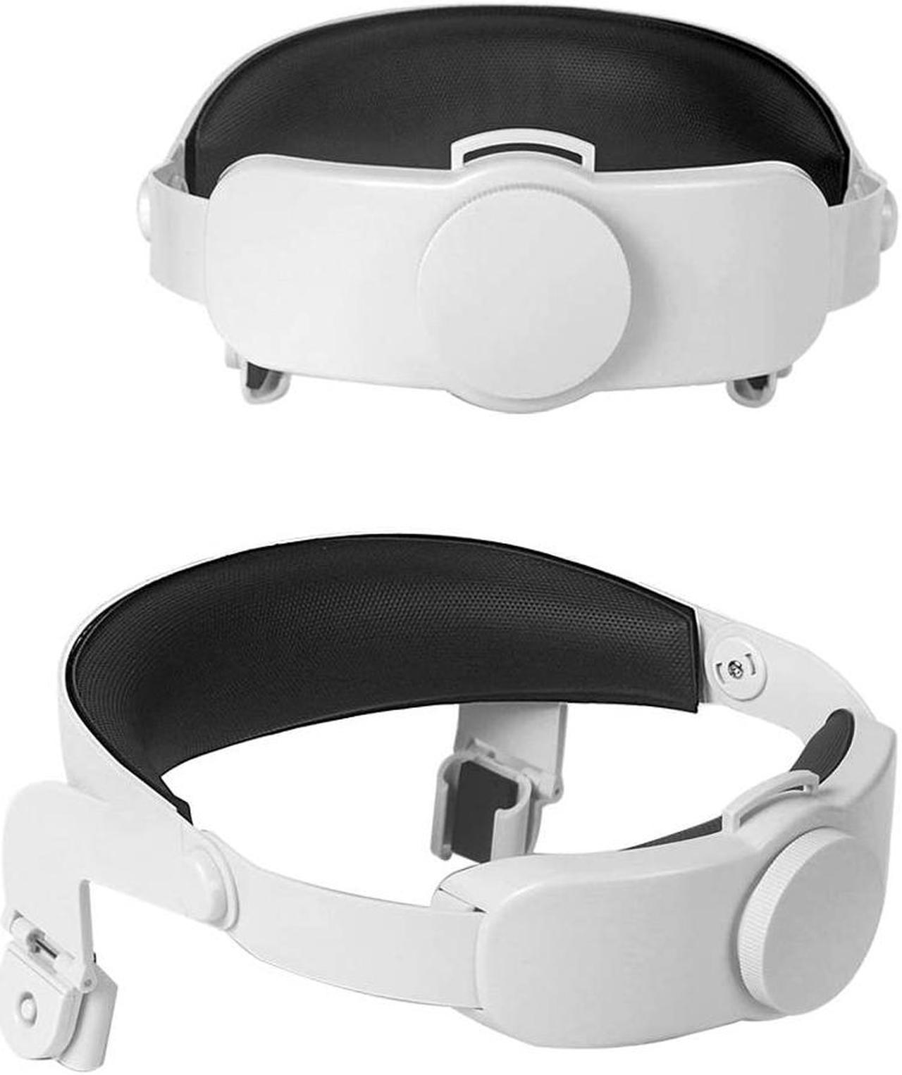 Head Strap for Oculus Quest 2, VR Headband Reduce Pressure Adjustable Halo Strap for Oculus Quest 2, Ergonomic and Practical, White