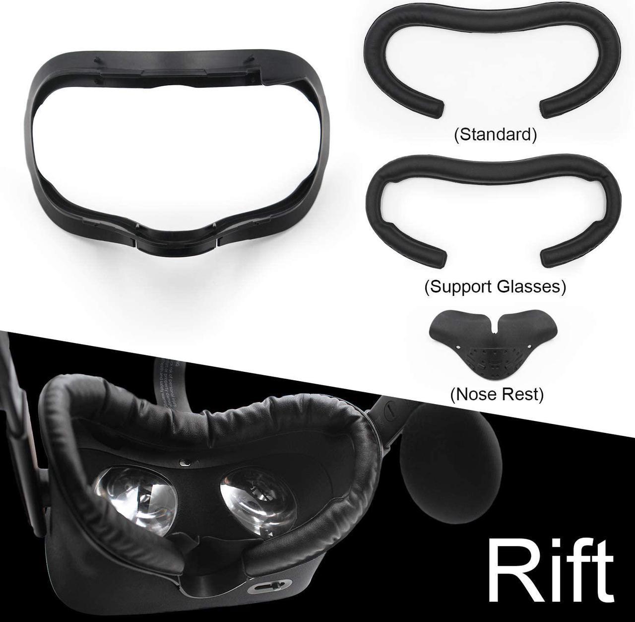 VR Facial Interface & Foam Cover Pad Replacement Comfort Set for Oculus Rift ( Only Work for Rift CV1)