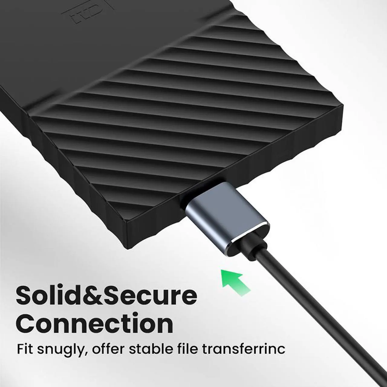 Alt view image 3 of 7 - USB C to Micro B Hard Drive Cable, 6.6ft/2M USB C Male to Micro USB Sync Cord and Wire for Portable External Hard Drives like My Passport, WD Elements,Seagate Expansion,Toshiba,Samsung M3 /Galaxy S5