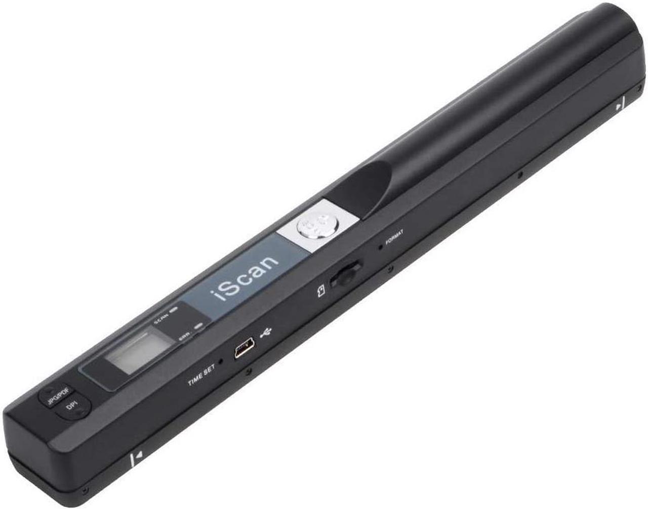 Portable Scanner iSCAN 900 DPI A4 Document Scanner Handheld for Business, Photo, Picture, Receipts, Books, JPG/PDF Format Selection, Micro SD Card Hand Scanner