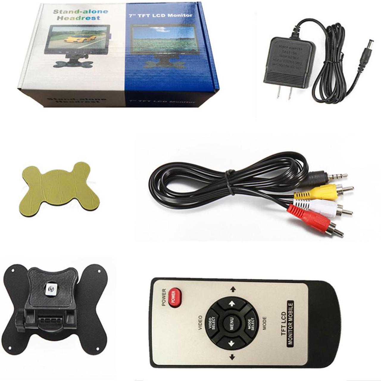 Alt view image 5 of 7 - 7 inch Mini Monitor Small HDMI Monitor Portable HD 1080P VGA Monitor LCD Screen for PC/Mac Mini/TV/Raspberry PI/Camera/Gaming;IPS 1024X600 Pixels 178 Full Viewing w/Speaker Earphone Jack