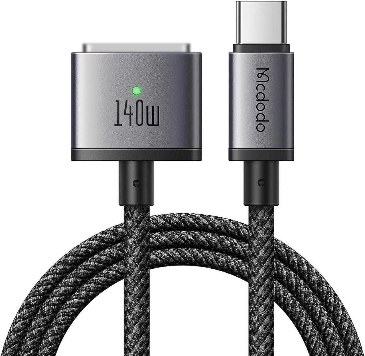 140W USB-C to Magnetic 3 Cable, Compatible with M-a-c-B-o-o-k Pro 2021 M1 Pro & Max Chip 14" 16", M-a-c-B-o-o-k Air 2022 M2, Pro 2023 M2 Pro & Max Chip 14" 16", Safe 3 Cable for M-a-c-B-o-o-k - 6.6ft