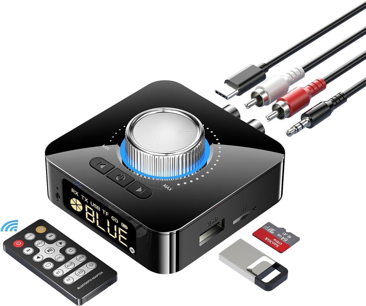 Main image of IHDAPP Bluetooth 5.4 Receiver for HiFi, Wireless Audio Adapter with AUX 3.5mm/RCA Bluetooth Audio Receiver for PC/Mac/Smartphone/Tablet/AV Receiver, AptX HD, Dual Pairing