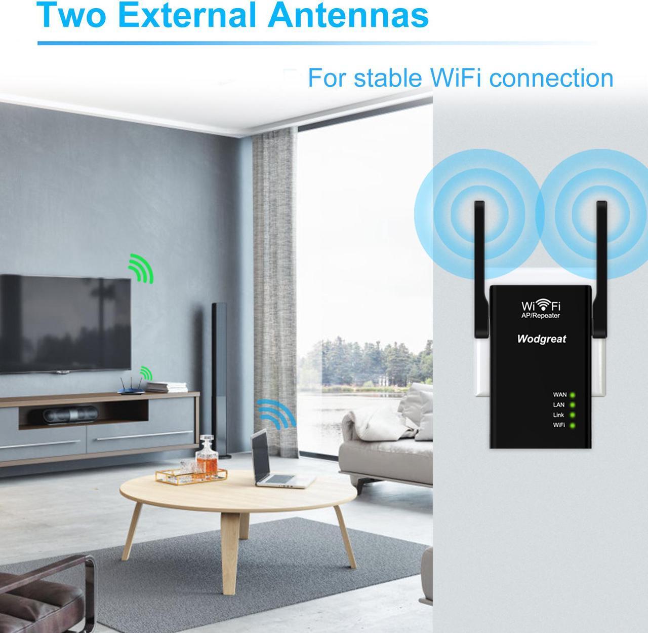 Alt view image 4 of 7 - WiFi Range Extender, WiFi Repeater Wireless Network Signal Superboost, Mini Router Signal Blast, 300Mbps New Long Range WiFi Extension for Whole Home Coverage