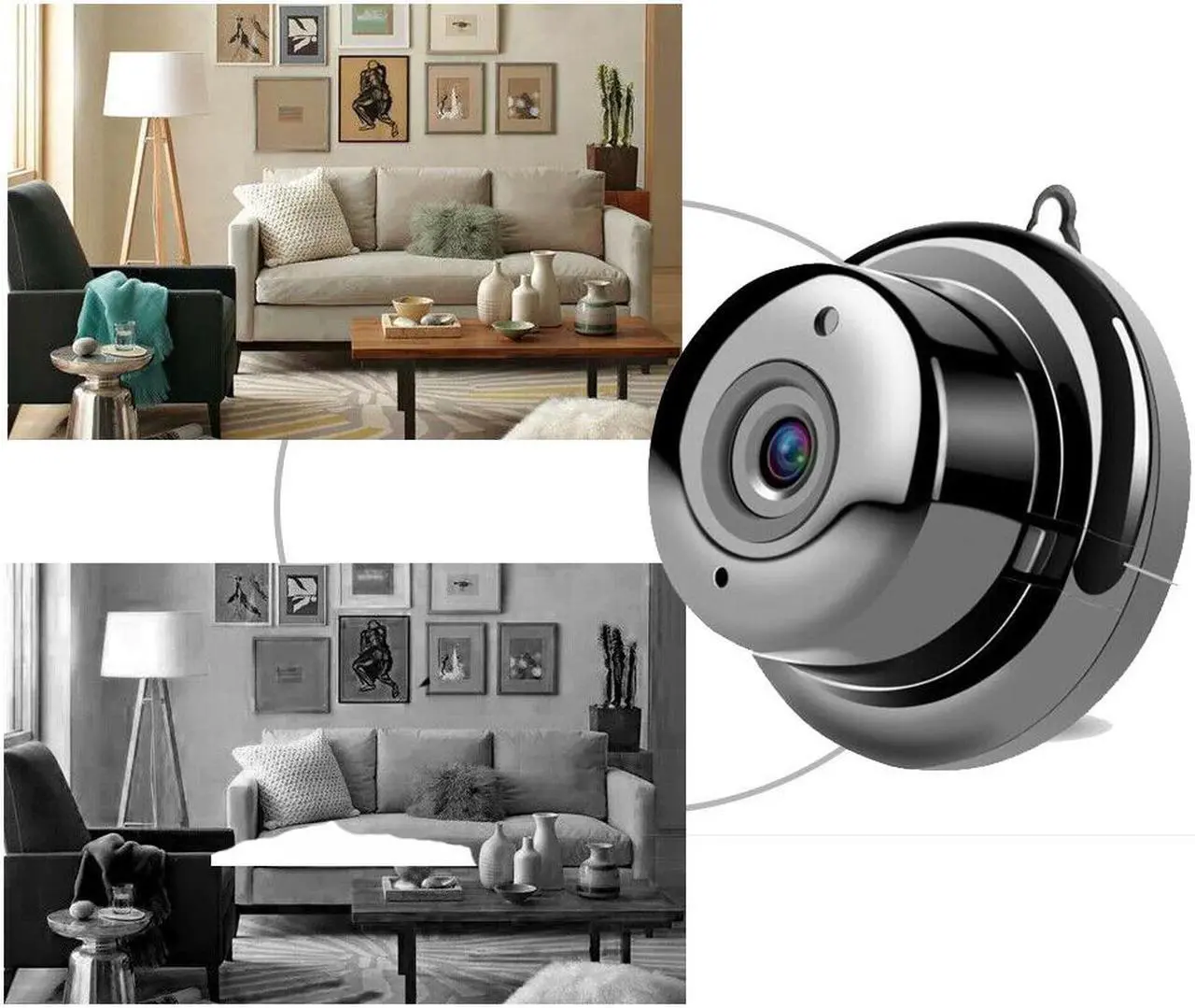 Alt view image 6 of 6 - Mini Spy Camera Wireless Wifi IP Home Security HD 1080P DVR Night Vision Remote
