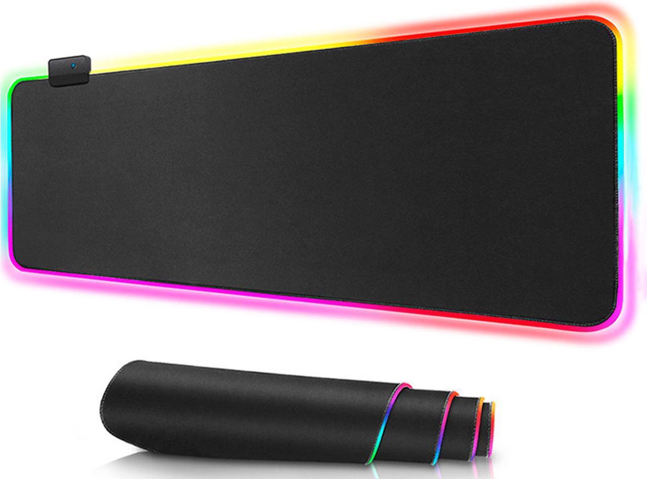 Main image of TROPRO RGB Gaming Mouse Pad, LED Soft Extra Extended Large Mice Pad, Anti-Slip Rubber Base, Computer Keyboard Mouse Mat - 31.5 X 12 Inch