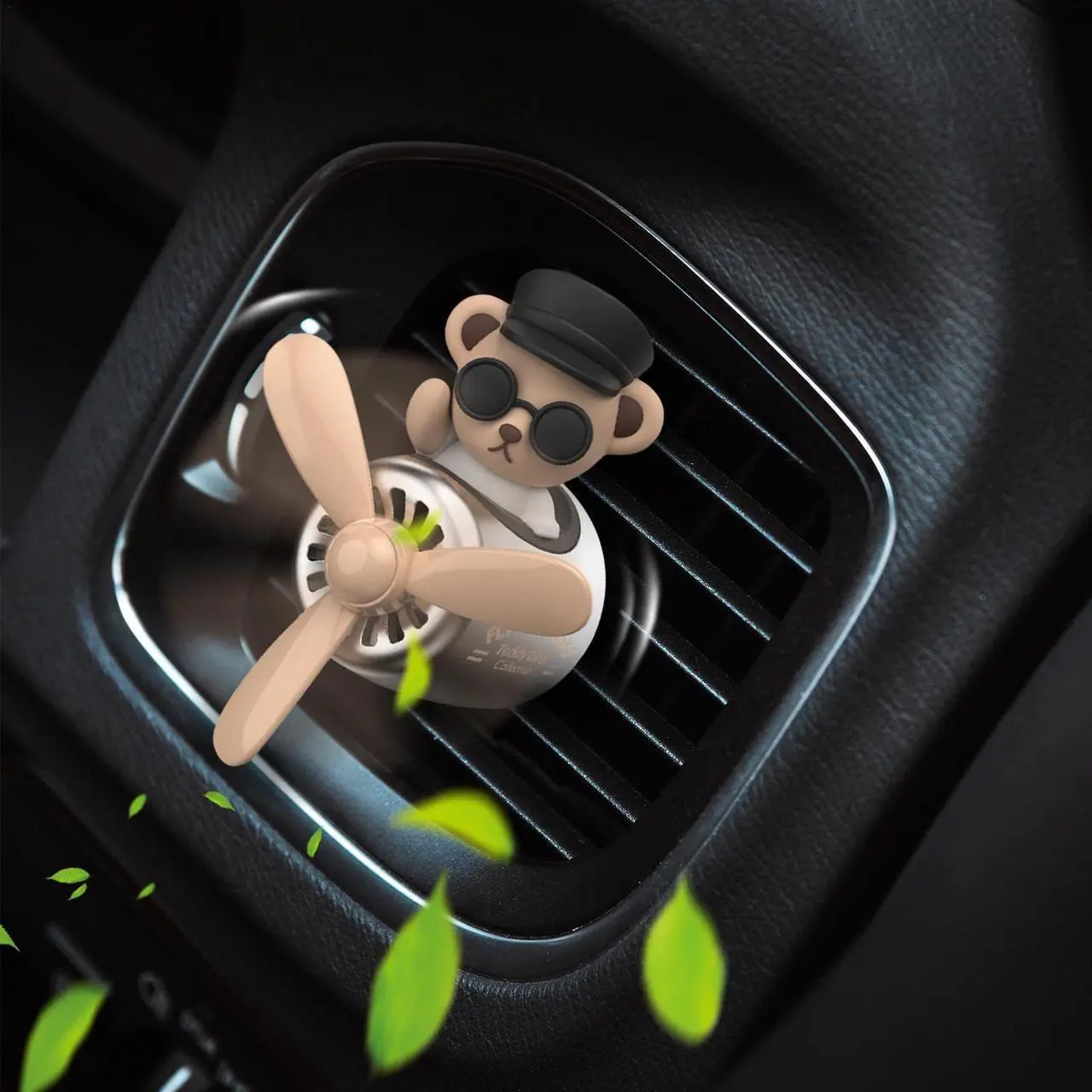 Alt view image 3 of 7 - Air Freshener Perfume Little Bear Pilot Automobile Interior Perfume Clip Car Diffuser Solid Aromatherapy Vent Freshener Car Interior Accessories Fragrance Ornament