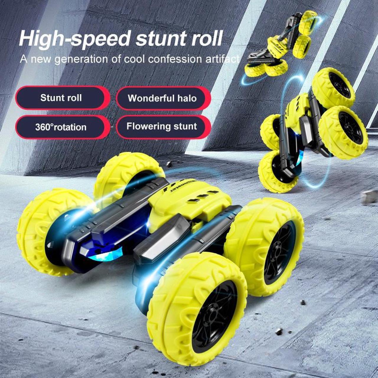 Hot Wheels Twist Shifter RC, Remote-Control Vehicle with Music and Lights, Performs Stunts, Working Headlights, Rechargeable Remote, Toy for Kids 5 Years Old & Older