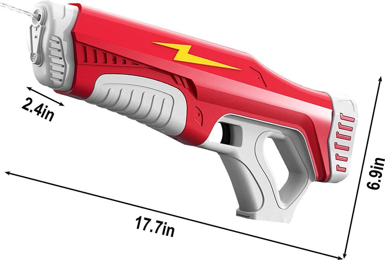 Alt view image 7 of 7 - Electric Water Gun, 500CC High Capacity High Pressure Squirt Guns for Adults and Kid, Automatic Induction Water Absorption, Range up to 32 FT, Summer Toys for Pool Party Beach Outdoor Activities