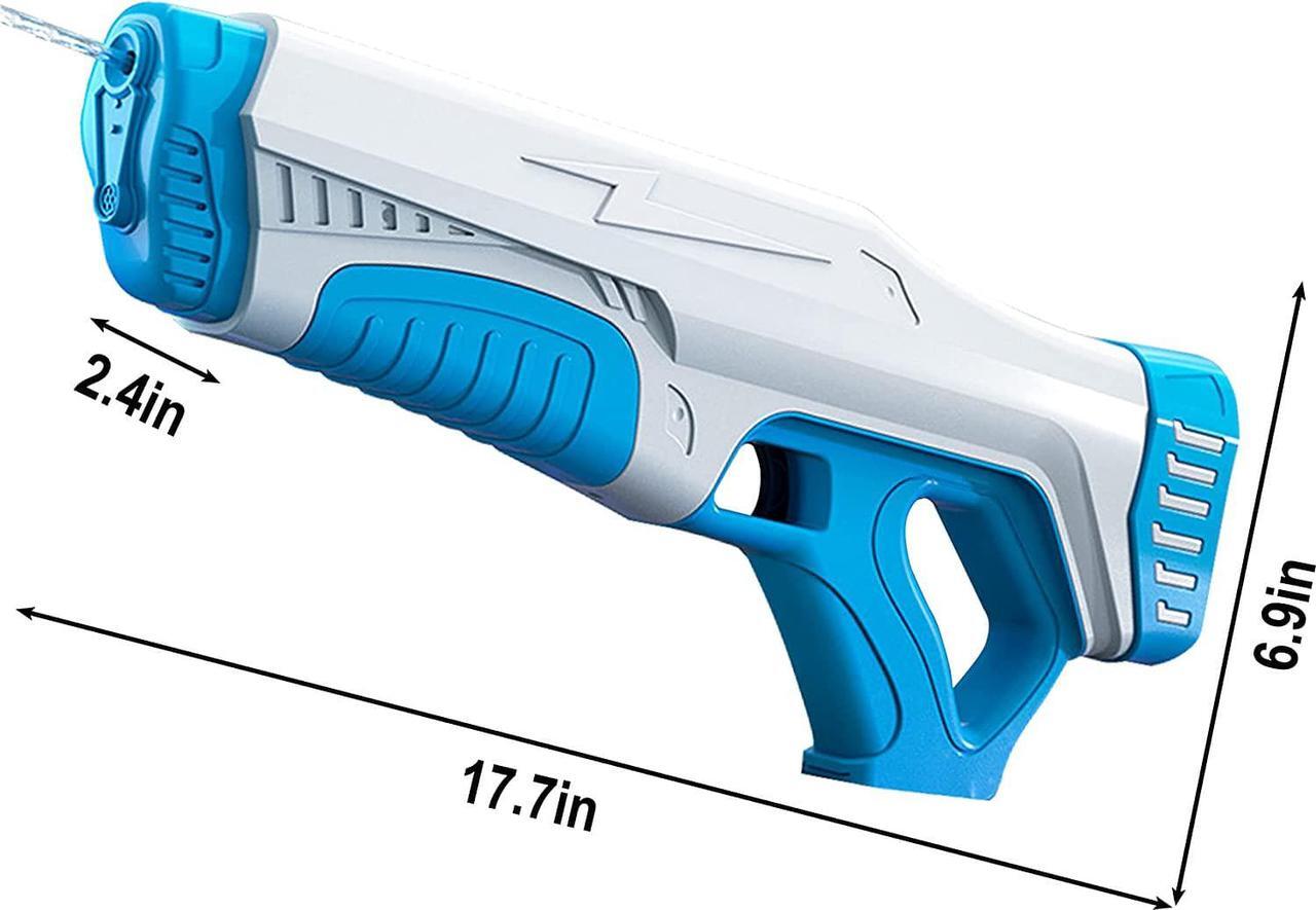 Alt view image 2 of 7 - Electric Water Gun, 500CC High Capacity High Pressure Squirt Guns for Adults and Kid, Automatic Induction Water Absorption, Range up to 32 FT, Summer Toys for Pool Party Beach Outdoor Activities