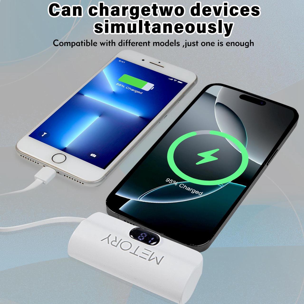 Alt view image 4 of 7 - Power Bank Battery Pack Compatible with Oculus/Meta Quest 1/2/3, 5000mAh Fast Charging and Lightweight Extended Battery for Extra 2.5 Hours Playtime (With 90 Degree Adapter)