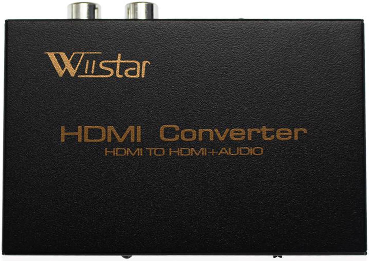 Wiistar HDMI Audio Extractor Converter 5.1CH Audio Splitter 1080P Stereo Analog HDMI to HDMI Optical SPDIF RCA L/R Adapter Converters