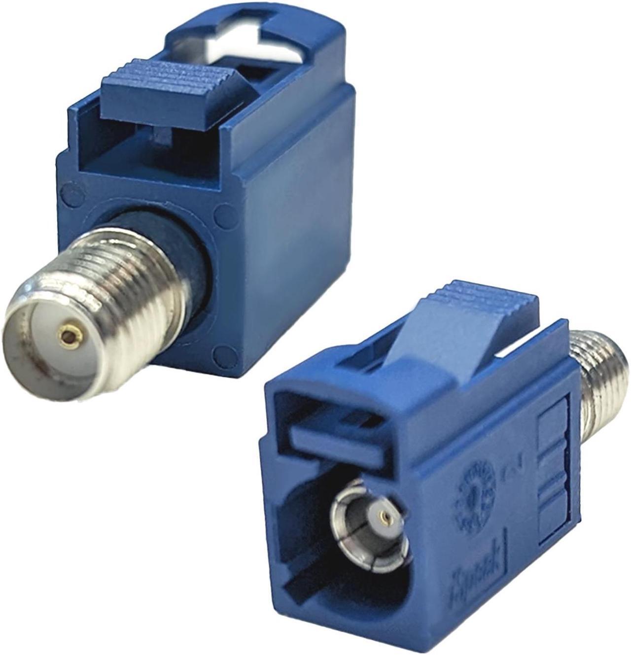 Main image of Maswell Fakra C Female to SMA Female Interseries Adapter Blue Universal Compatibility for GPS Multi-Function Antennas Automotive Antenna Signal Adapter