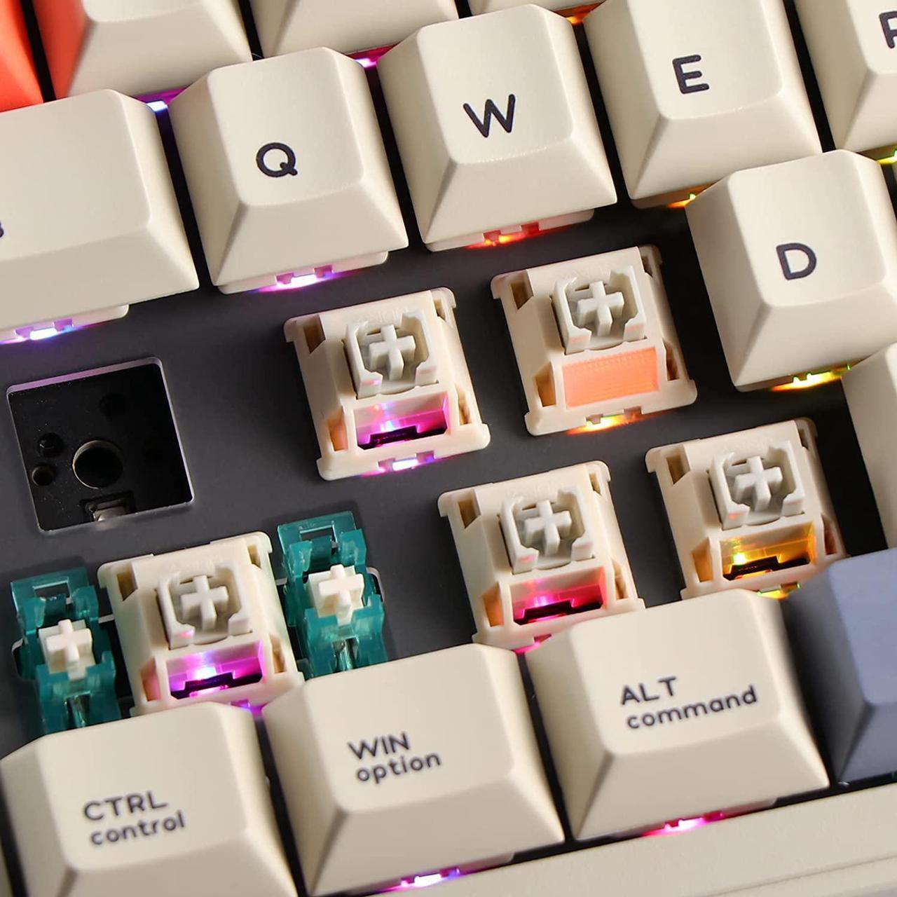 Alt view image 5 of 7 - EPOMAKER CIDOO V65 V2 Wireless/Wired Mechanical Keyboard, 65% Hot Swappable Gasket Mount Gaming Keyboard, with VIA Programmable Software, Aluminum CNC Casing, Poron Foam, Knob for Linux/Win/Mac