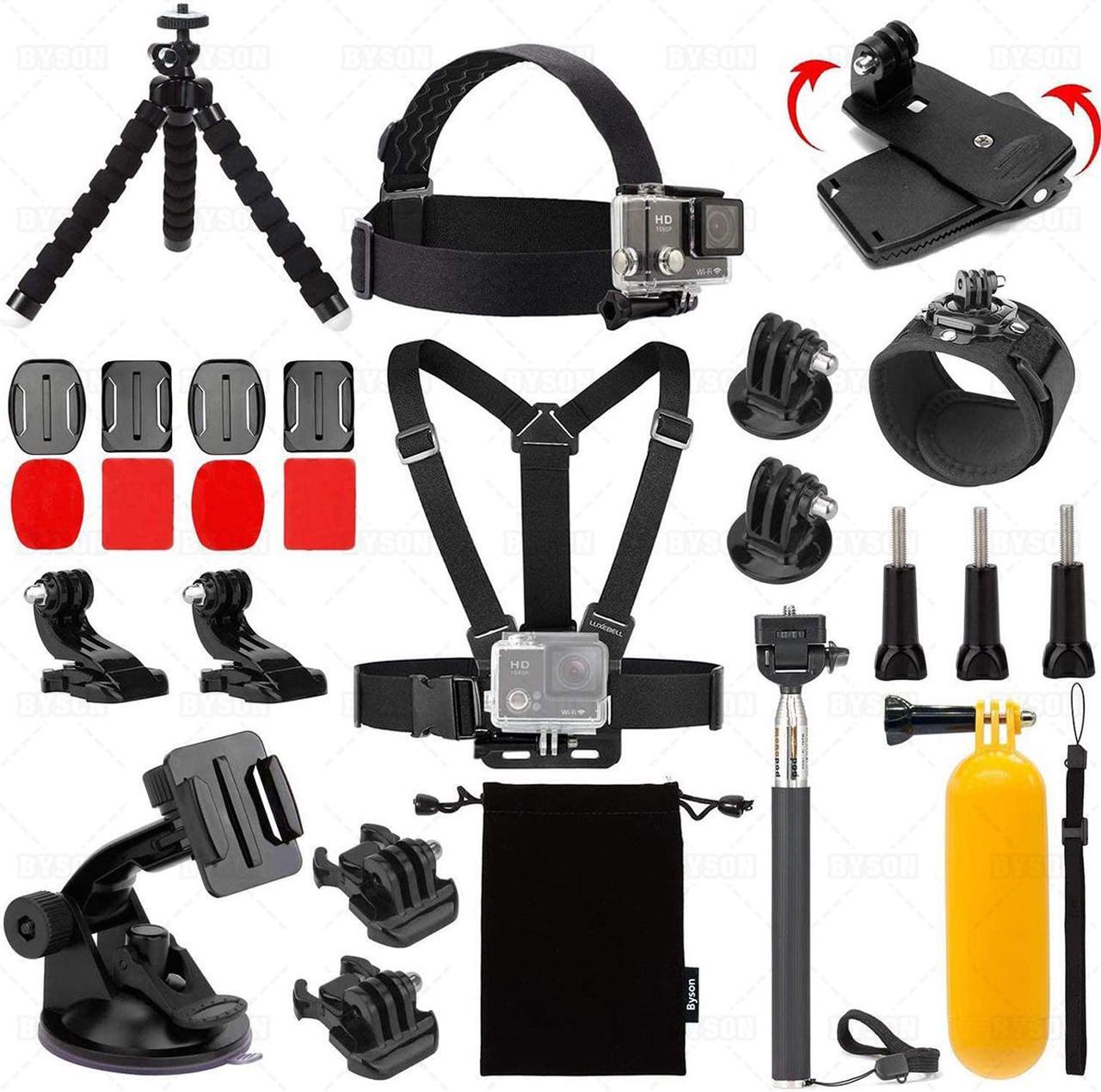 Main image of Ackmioxy 14 in 1 Gopro Accessories Kit for Gopro Hero 9 Black AKASO EKEN H9R EK5000 EK7000 4K WiFi Action Camera Gopro Hero 8 7 6 5/Session 5/Hero 4/3+/3/2/1 Max Fusion