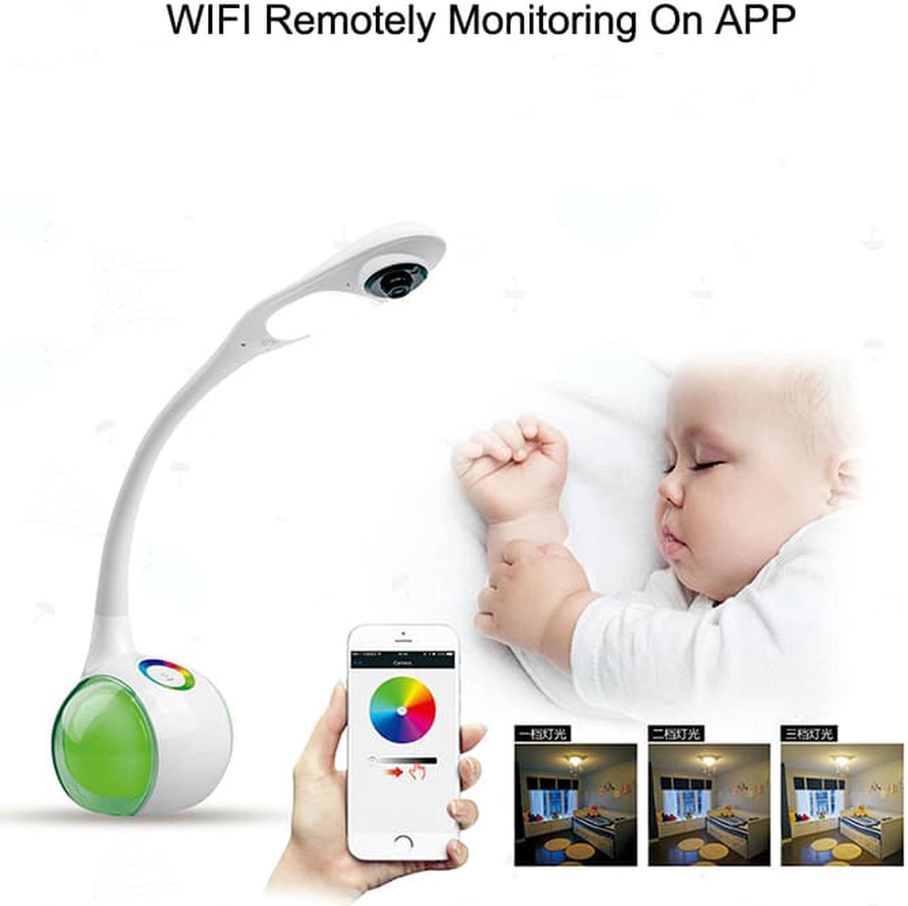 Alt view image 4 of 7 - Children HD Remote WIFI Baby Kid Tablet Light Monitor Million high-definition Camera Two-way Intercom Low Illumination