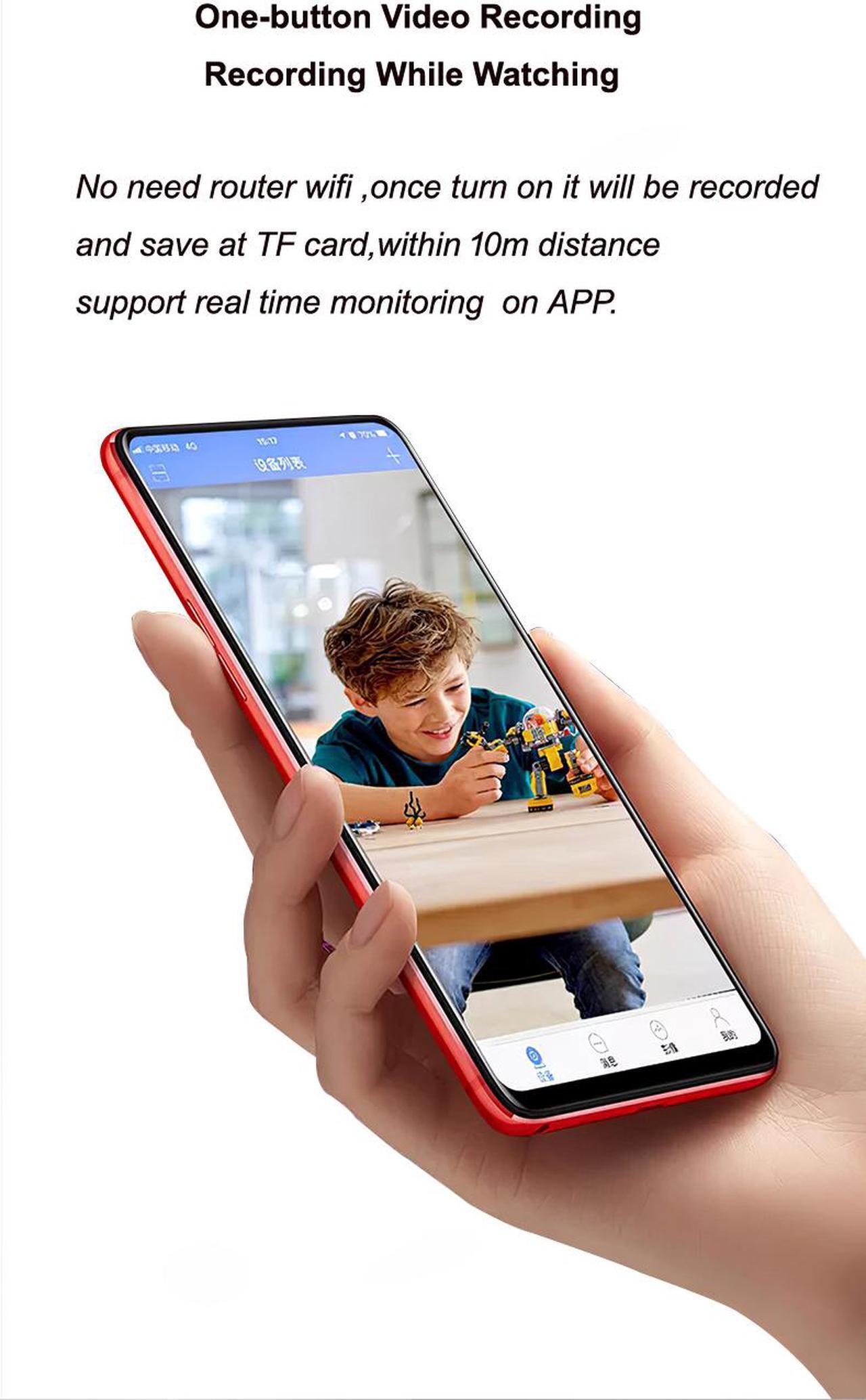 Alt view image 6 of 7 - Wireless P2P WIFI MINI Camera Digital Pen Voice Recorder Back Clip Design Real IR Night Vision 180 Degree Lens Rotation Memory to 128G Body Cam