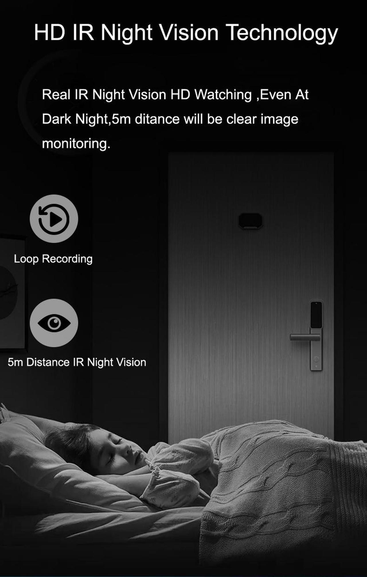 Alt view image 7 of 7 - Wireless P2P WIFI MINI Camera Digital Pen Voice Recorder Back Clip Design Real IR Night Vision 180 Degree Lens Rotation Memory to 128G Body Cam