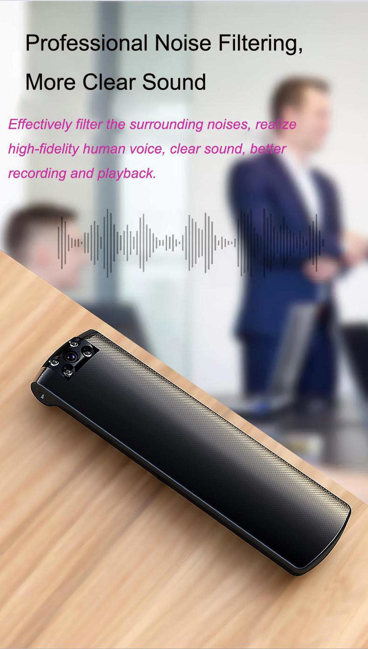 Alt view image 3 of 7 - Wireless P2P WIFI MINI Camera Digital Pen Voice Recorder Back Clip Design Real IR Night Vision 180 Degree Lens Rotation Memory to 128G Body Cam