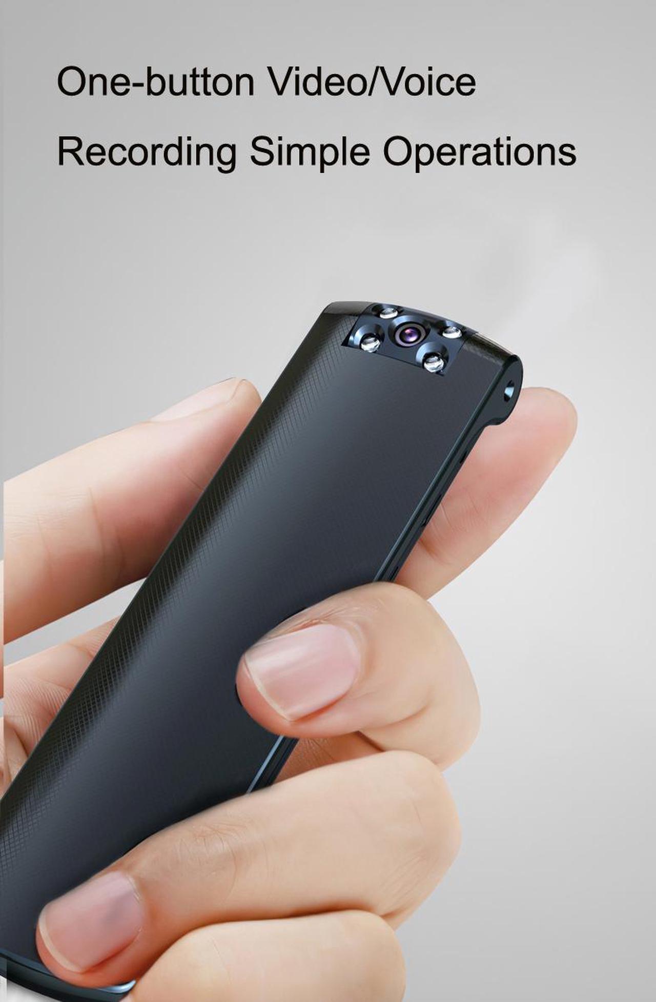 Alt view image 4 of 7 - Wireless P2P WIFI MINI Camera Digital Pen Voice Recorder Back Clip Design Real IR Night Vision 180 Degree Lens Rotation Memory to 128G Body Cam