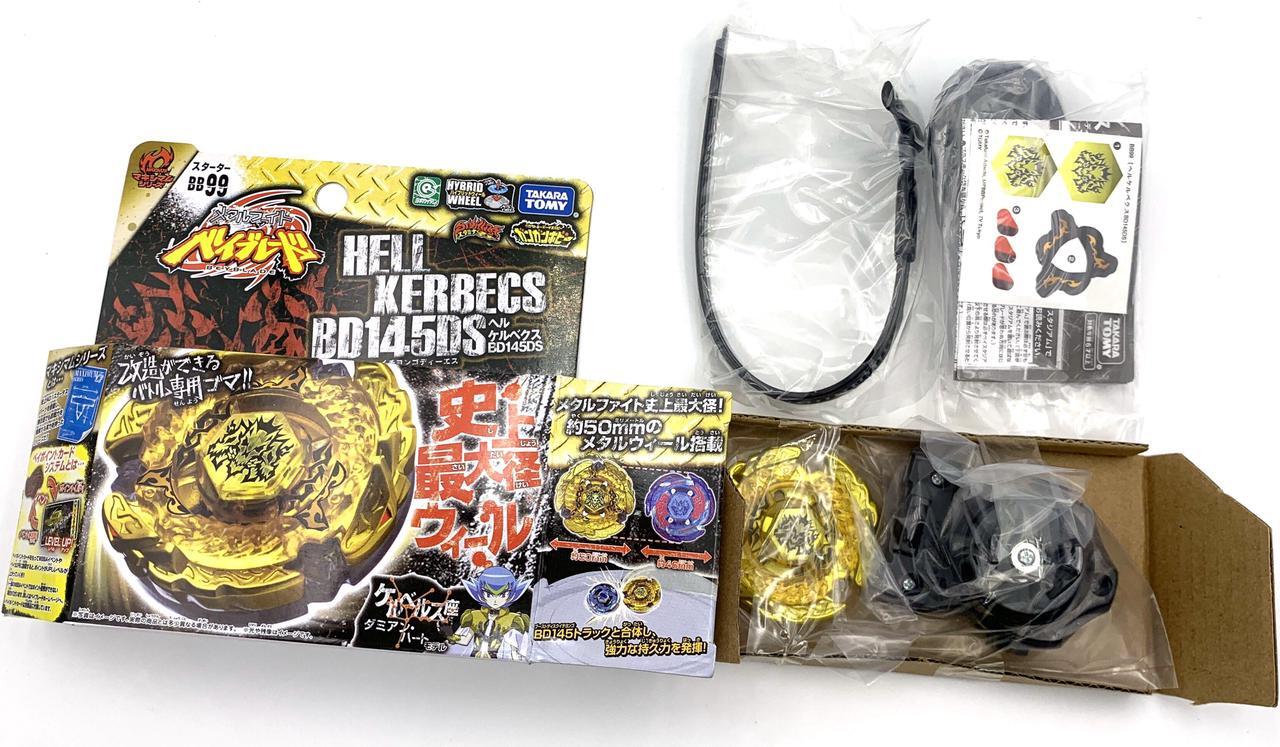 Alt view image 3 of 4 - ORIGINALtakara Tomy Beyblade Metal Battle Fusion Top BB99 Hades / Hell Kerbecs BD145DS Masters 4D Spinning Top Battling Top